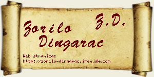 Zorilo Dingarac vizit kartica